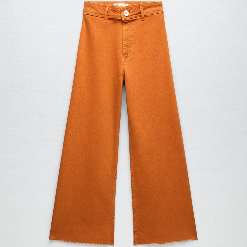 ZARA The Marine straight jeans - Orange - size 2